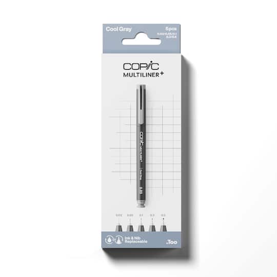 Copic® Cool Gray Multiliner+ Pen Set